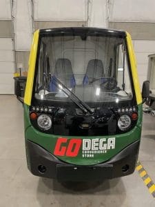 GoDega E-Vehicle for food service - Front view