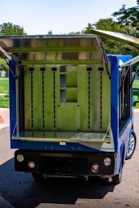 GoDega E-Vehicle for food service - rear view