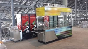 images of kiosks at Daytona International Speedway - carts kiosks and protable food and beverage solutions for sports and entertainment venues, retail, convention centers, travel centers, and hospitality