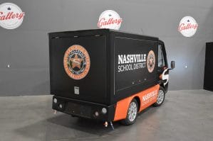 Nashville School District E-Vehicle with Propane Grill - back view