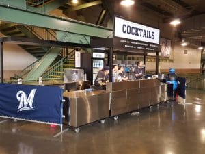 Modern cocktail bar beer beverage carts kiosks for stadiums entertainment venues