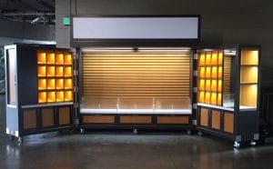 Empty kiosk - Ball Park - Retail Merchandise Carts at Miller Park