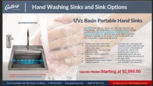 How UVC basin sinks work