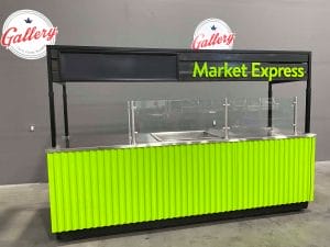 Bright Colored Express Food Cart