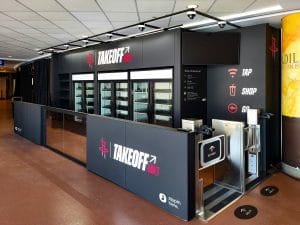 image of Fully Autonomous grab and go kiosk at the toyota center